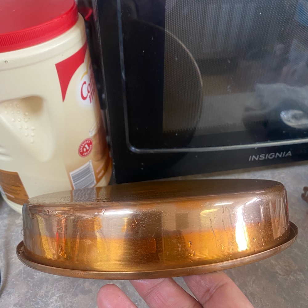 Vintage solid Copper 9inches Pan or serving tray - Picture 7 of 7